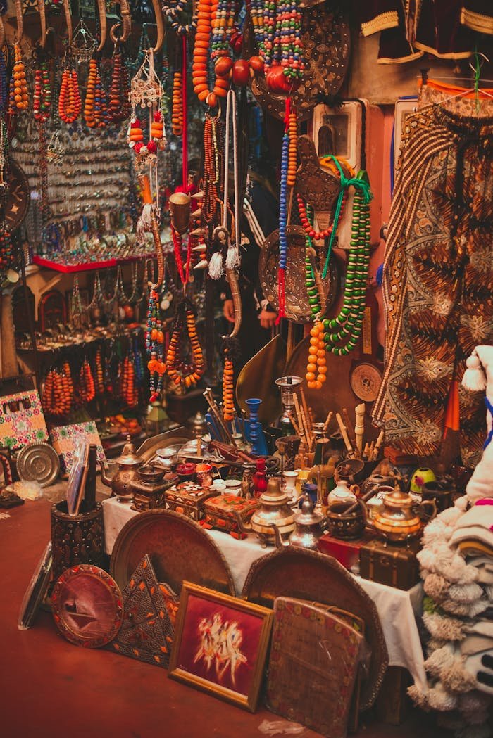 our-mission-01 Explore vibrant Moroccan artifacts in a colorful Agadir souk. Perfect for culture enthusiasts.