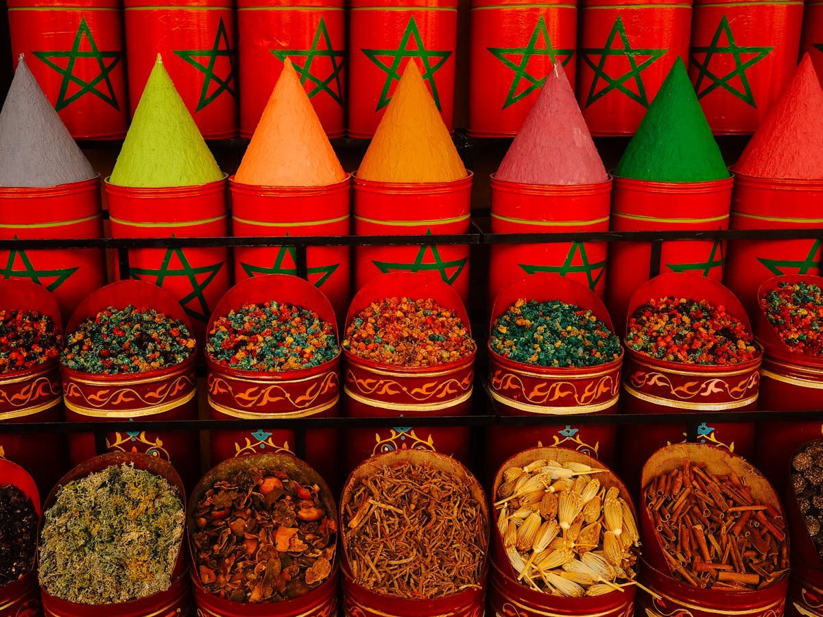 Especias árabes guía completa mercado de Marruecos